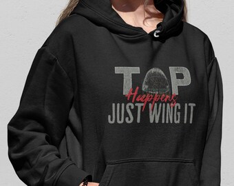Tap Happens Just Wing It YOUTH Hooded Sweatshirt, tap dancer hoodie, sweatshirt for tap dancer, shirt for tapper, tap dance shirt, tap dance