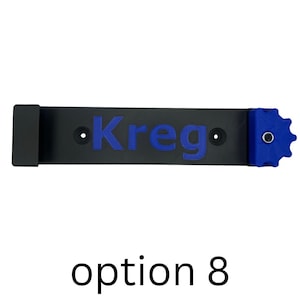 Track Saw Guide Rail Wall Mount Manufactured by and Compatible with Milwaukee Festool Kreg Dewalt Rail Storage Organizer Kreg Black/Blue
