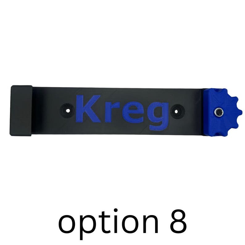 Track Saw Guide Rail Wall Mount Manufactured by and Compatible with Milwaukee Festool Kreg Dewalt Rail Storage Organizer Kreg Black/Blue