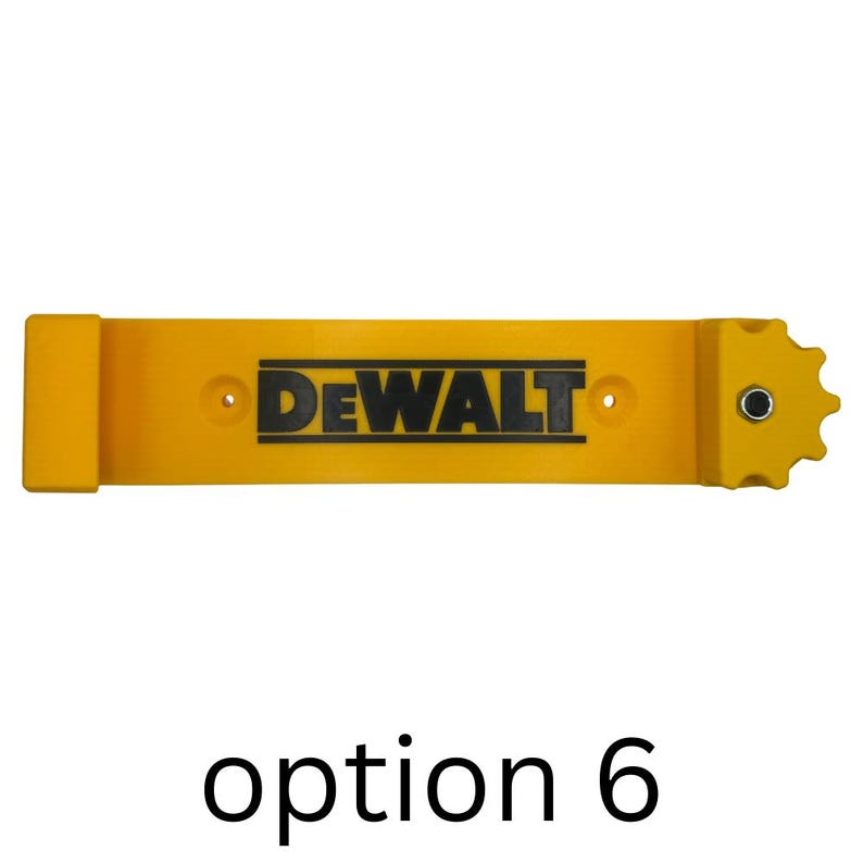 Track Saw Guide Rail Wall Mount Manufactured by and Compatible with Milwaukee Festool Kreg Dewalt Rail Storage Organizer Dewalt Yellow/Black