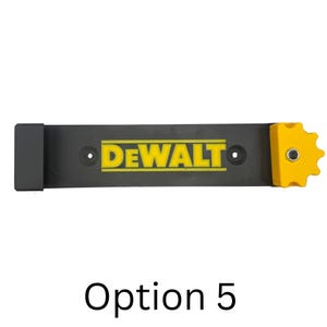 Track Saw Guide Rail Wall Mount Manufactured by and Compatible with Milwaukee Festool Kreg Dewalt Rail Storage Organizer Dewalt Black/Yellow