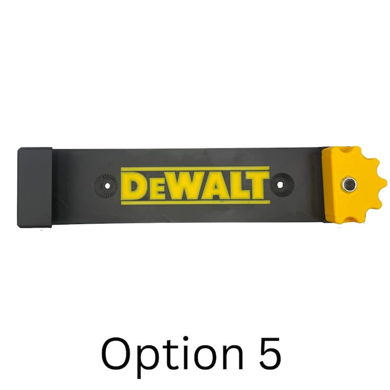 Track Saw Guide Rail Wall Mount Manufactured by and Compatible with Milwaukee Festool Kreg Dewalt Rail Storage Organizer Dewalt Black/Yellow