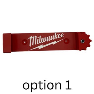 Track Saw Guide Rail Wall Mount Manufactured by and Compatible with Milwaukee Festool Kreg Dewalt Rail Storage Organizer Milwaukee Red/White