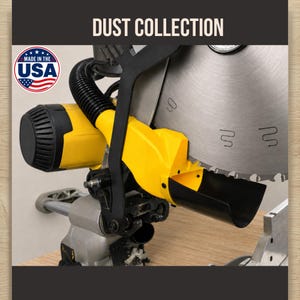 Adaptador para recolección de polvo de sierra ingletadora, sistema de limpieza de taller Dewalt, colector de residuos de carpintería, compuesto de montaje