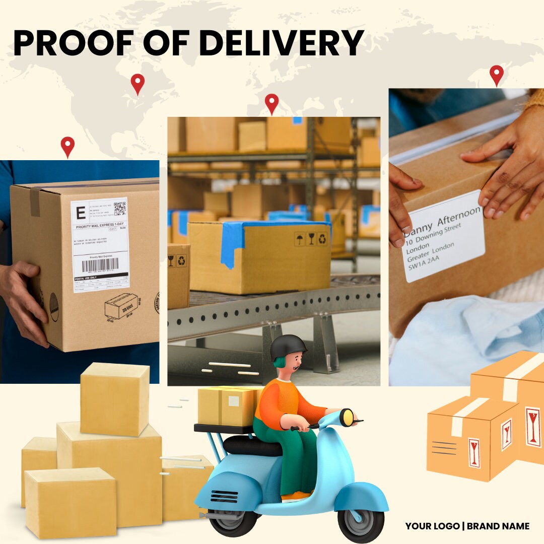 Proof of Delivery Template Downloadable - Etsy