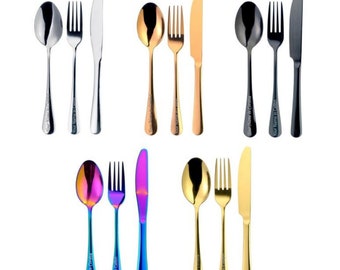 Personalised Stainless Steel Cutlery Set