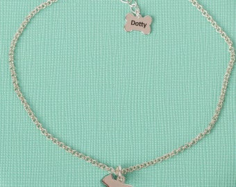 Bracciale personalizzato Bulldog francese – Gioielli in argento sterling per amanti dei cani