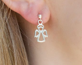 Sterling Silver Angel Earrings - Unique Jewellery