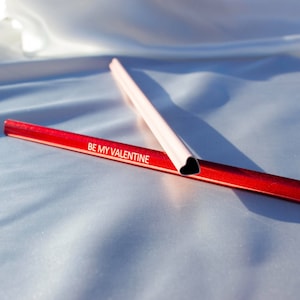 Personalised Heart Shaped Drinking Straw - Custom Engraved Eco-Friendly Gift - Reusable Straw  - Stainless Steel