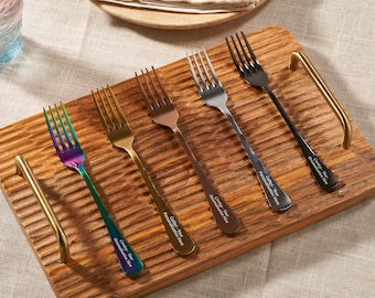 Personalised Stainless Steel Fork - Unique Engraved Gift