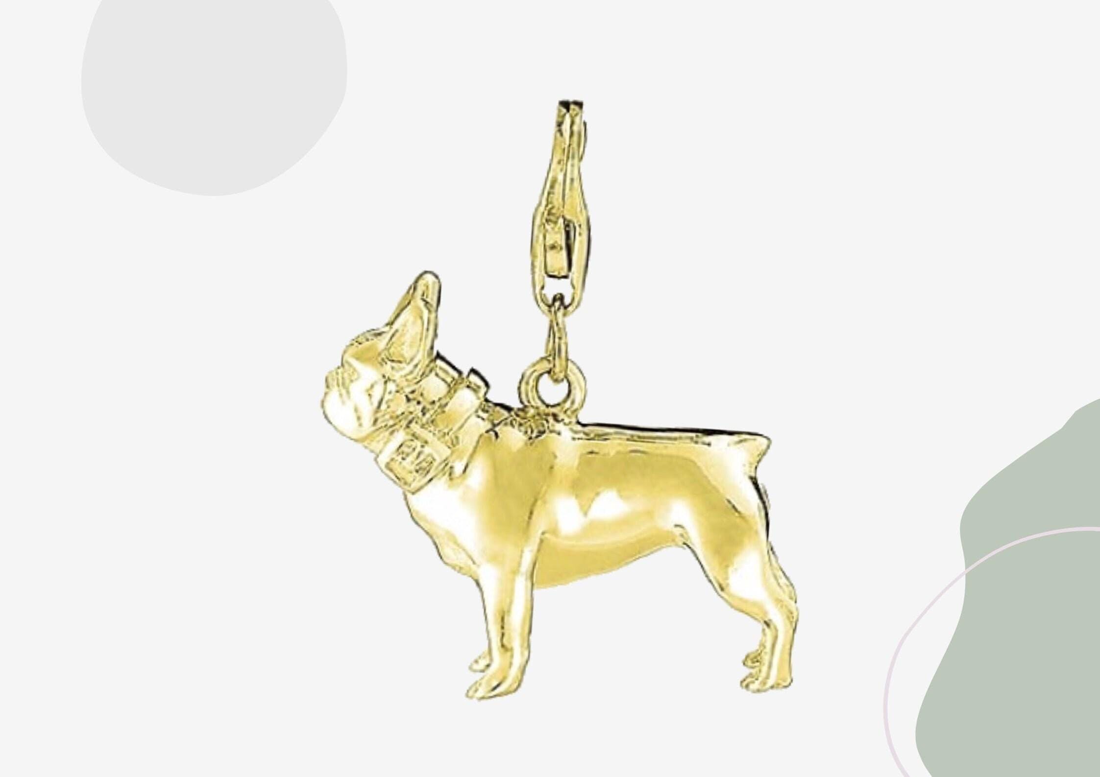Pandora charms gold french bulldog charm - Etsy 日本