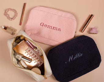 Personalised Make-Up Bag – Custom Embroidered Cosmetics Bag