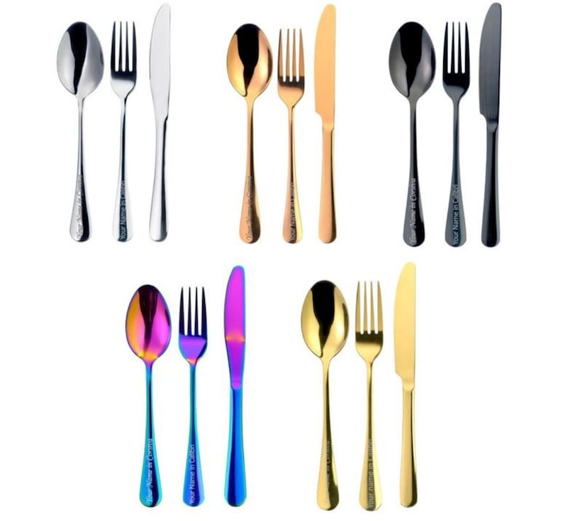 Personalised Stainless Steel Cutlery