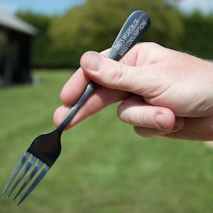 Personalised Fork - Father&#39;s Day Gift - Custom Engraved Gift