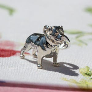 Pitbull Silver Charm - Sterling Silver Pitbull Pendant - Dog Lovers Jewellery