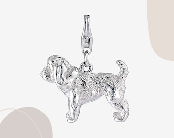 Cockapoo Silver Charm