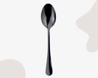 Personalised Black Table Spoon