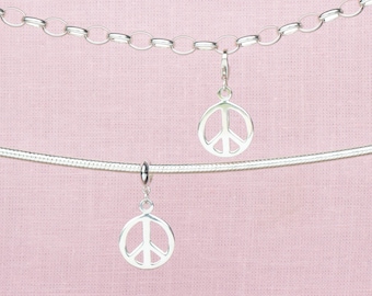 Sterling Silver Peace Charm