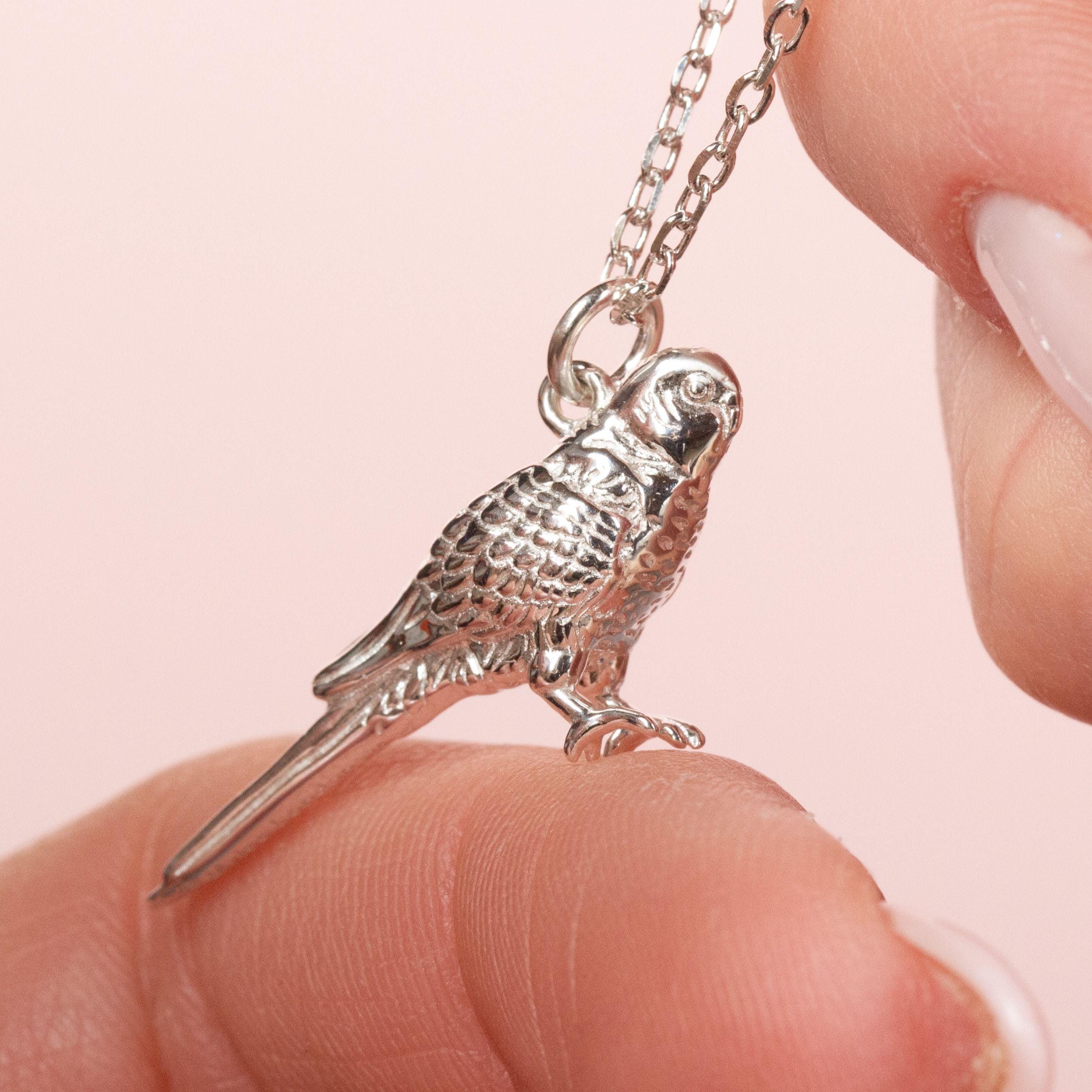 Collana lunga in argento con gatto giocherellone, regalo di comple