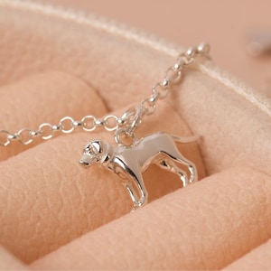 Bracciale Labrador personalizzato - Bracciale a catena in argento sterling - Gioielli per amanti dei cani