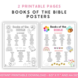 Books of the Bible Coloring Page I Books of the Bible Printable Page I Bible Printable for Adults, Teens and Kids I Instant Download