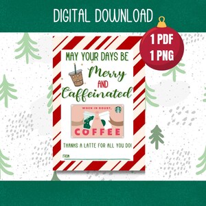 Fröhliches und koffeinhaltiges Geschenk, Geschenkkartenhalter, Kaffeeliebhaber-Geschenkhalter