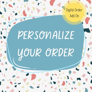 Personalisiere Add-On für Digitale Bestellungen