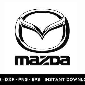 Mazda Car Logo, Png, Svg, Eps, Dxf, Cricut cut file Instant Download High Quality