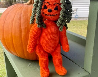 Jackie O'Lantern Doll Pattern