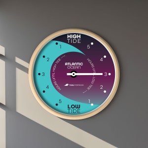 Seafoam Crest Tide Clock