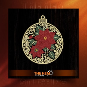 Red Poinsettia Beaded Ornament Kit – Mary Maxim