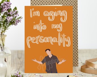 New Girl Birthday Card - Nick Quote, Hand-drawn - A6/A5