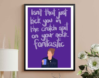 Friends TV Show - Hand-Drawn Artwork - Rachel Quotes - Friends Fan Gift - A5/A4