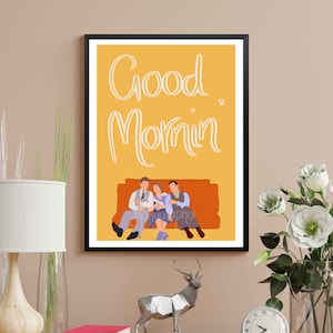 Good Mornin' - Handgezeichnetes Filmposter - Singin' in the Rain - Geschenk für Filmliebhaber - A5/A4
