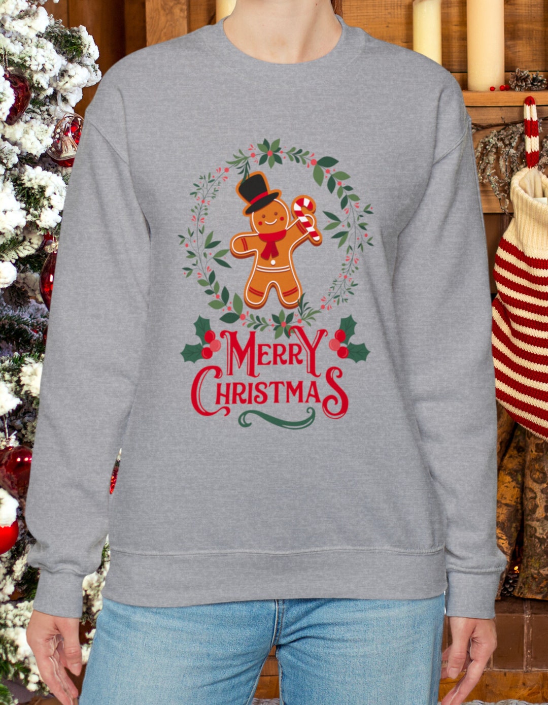 Gingerbread Man Christmas Jumper Vintage Christmas Jumper Etsy