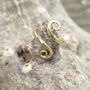 Spiral Ring ๑ Handmade Brass Ring