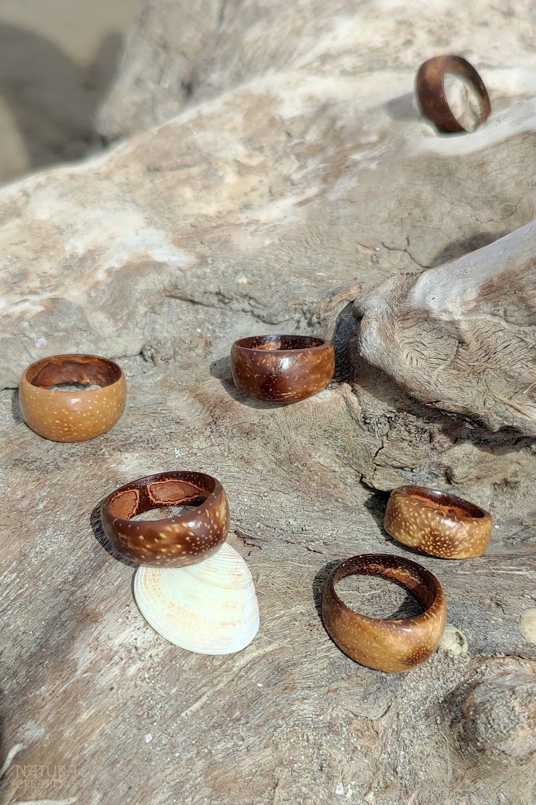 Kokosnuss Ring Handgemachter Kokosnussschalenring - Etsy