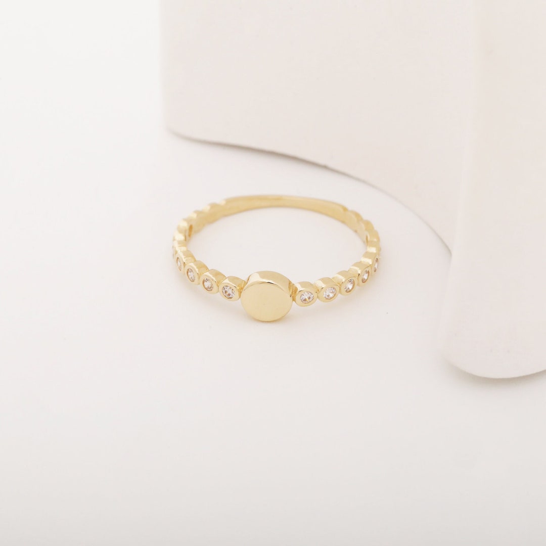 Minimalist Zircon Band Ring