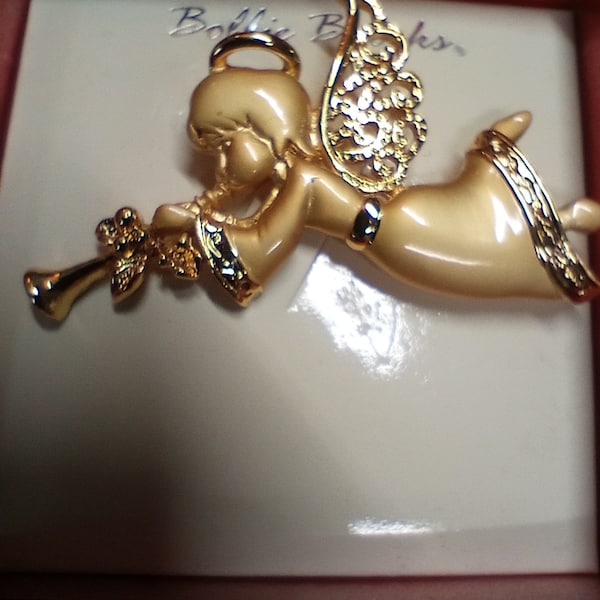 Vintage Bobby Brooks Angel Brooch