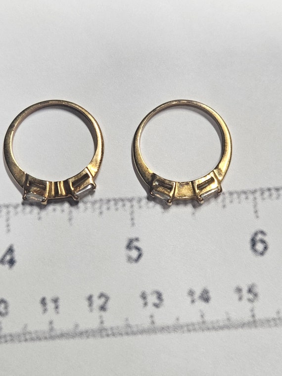 Goldtone Rings Set of 2