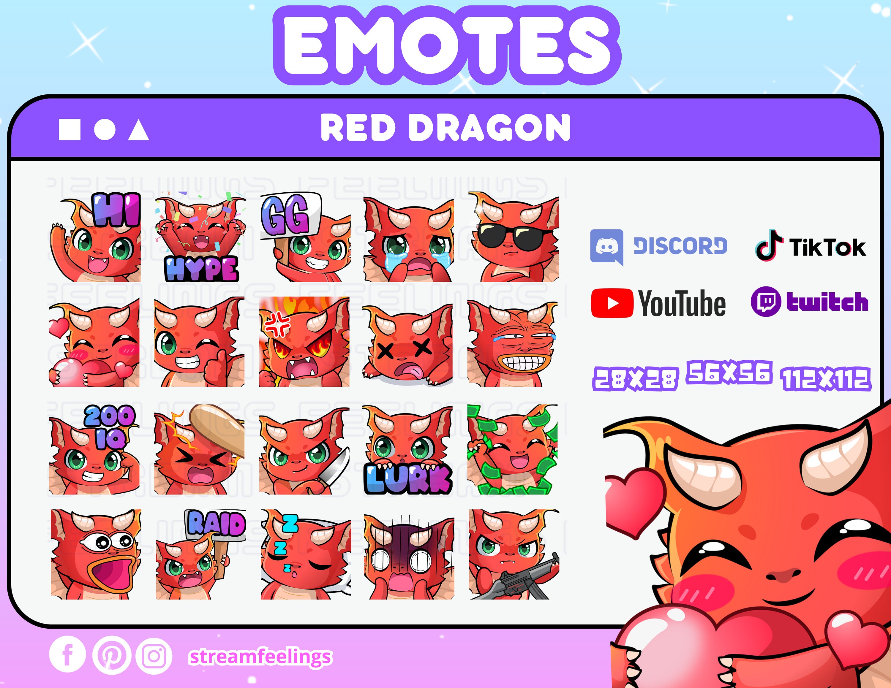 Red Dragon - Twitch Designs