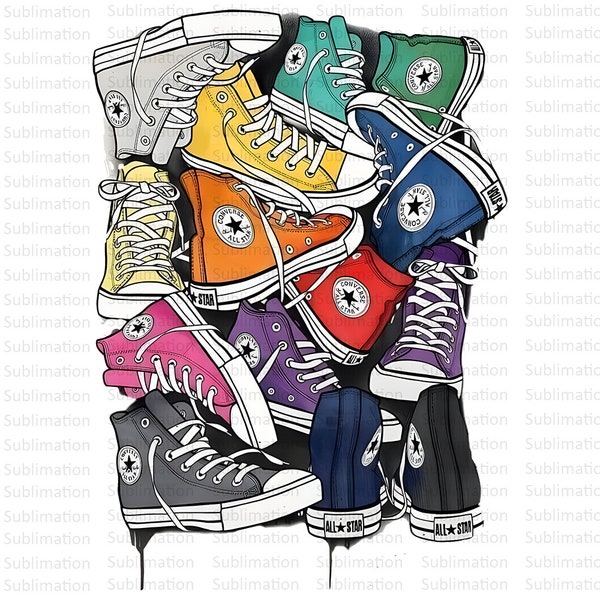 Converse All Stars png, Sublimation Png, Sublimation Designs, Shoe Png, Digital Download