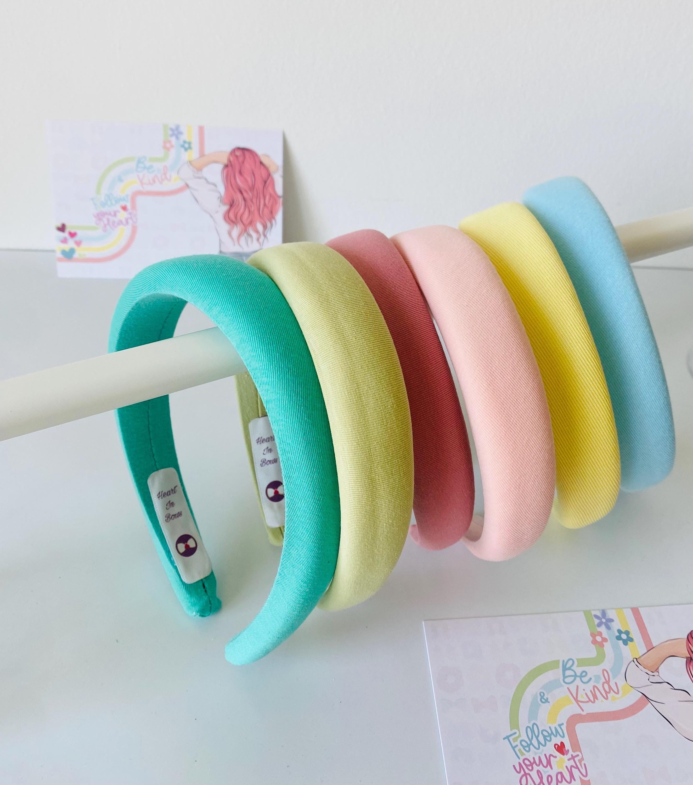Teal and Pink Embellished Padded Headband Twine and Love | Blue Padded Jeweled Headband | Embellished  main image 4