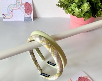 Oxford Green Padded Hairband: Unisex Thin Headband