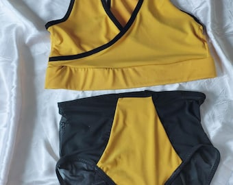 Culotte menstruelle taille haute, lingerie en dentelle, sous-vêtement avec panneau complet, absorption modérée, parfait pour l’incontinence