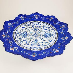 Enamel hand painted plate, Minakari Plate, Enamel, Enameling, Miniature, Mina, Mina Kari, M3-108