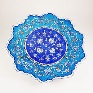 Enamel hand painted plate, Minakari Plate, Enamel, Enameling, Miniature, Mina, Mina Kari, M3-109