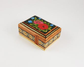 Inlaid Box, Perfect Khatam Product, Khatam Kari Wooden box, Jewelry Box, K3-356