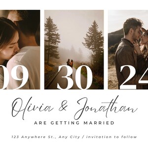 Save The Date w/3 photos