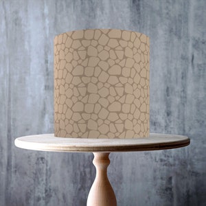 Dirt and Rocks Edible Cake Topper – Seamless Stone Texture Pattern Wrap - ICING or WAFER